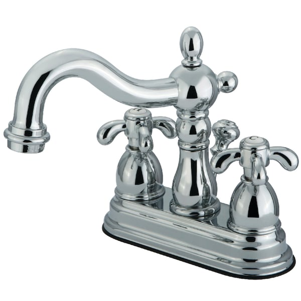 KS1601TX 4" Centerset Bathroom Faucet, Polished Chrome